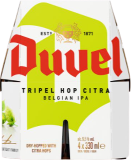Duvel Citra Hop 4pack met flesjes van 33cl Duvel Citra Hop 4pack met flesjes van 33cl